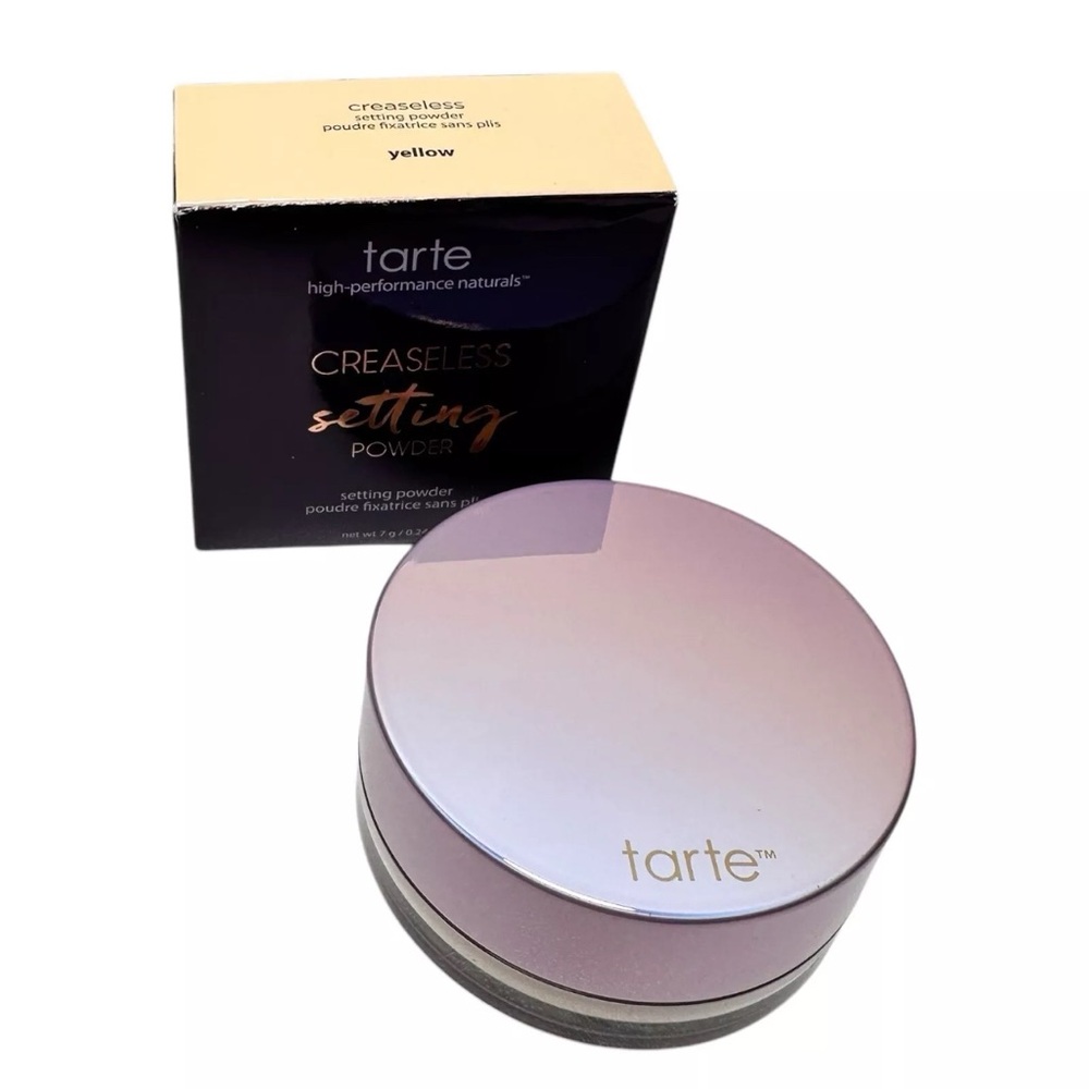 Tarte Creaseless Loose Setting Powder In Yellow Full Size New In Box Authentic